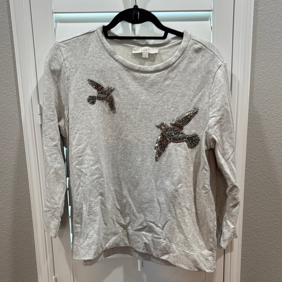 LOFT Sweaters - NWOT LOFT Heather Gray Long Sleeve Knit Top